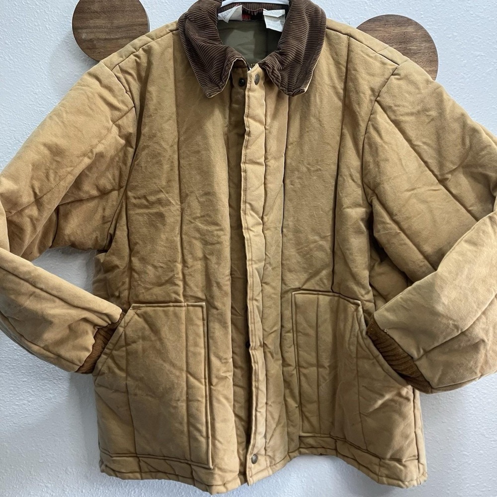VTG Walls Blizzard‎ Insulated Canvas Jacket Mens XL Quilted Chore Coat